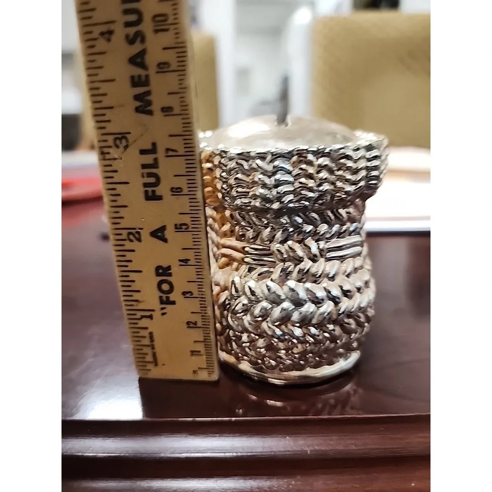 Vintage Leonard Silver Plate Piggy Bank Baby‎ Shoe Bootie Coin Bank